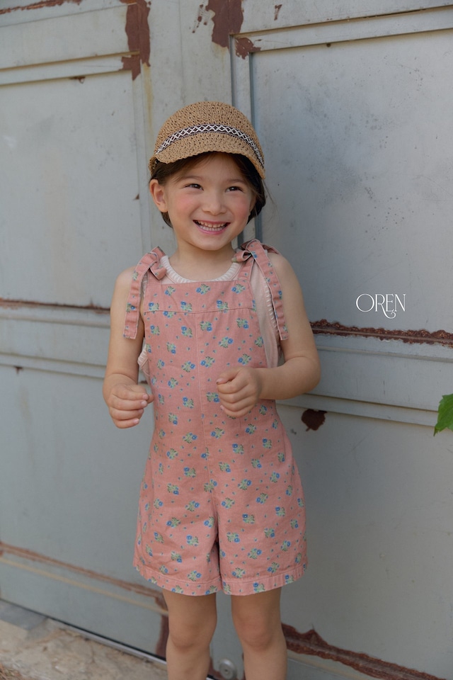 【6/11〆予約】<OREN> Camellia jumper overall