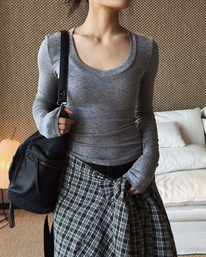 Vneck Longsleeve Pullover