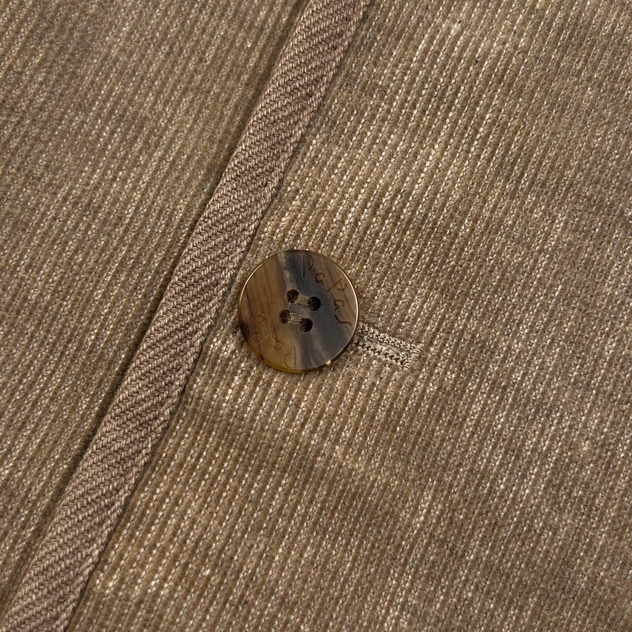 Papas パパス 裏チェック コーデュロイ カバーオール ジャケット L/ベージュ系 メンズ