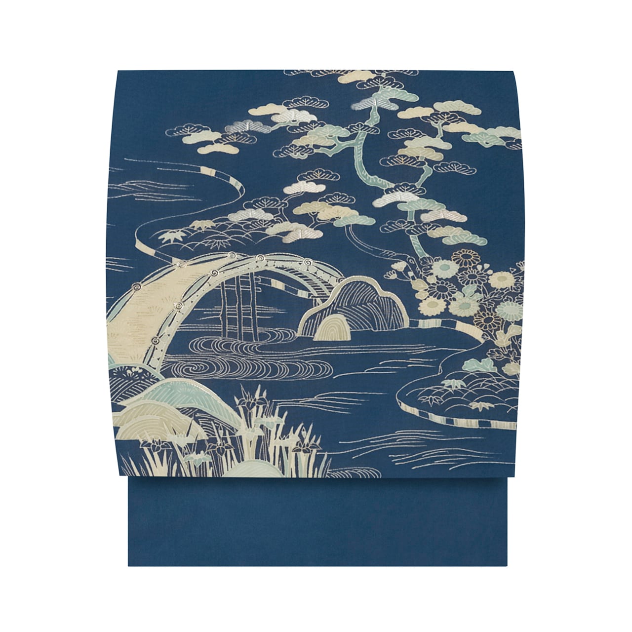 momoco【新品未使用】有職文様の名古屋帯　夏帯 Prices down2）未仕立て 名古屋帯「黄土色 丸に蜻蛉」 正絹帯