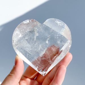 ミナスジェライス産クリアクォーツ ファセットハート 11◇ Clear Quartz ◇天然石・鉱物・パワーストーン