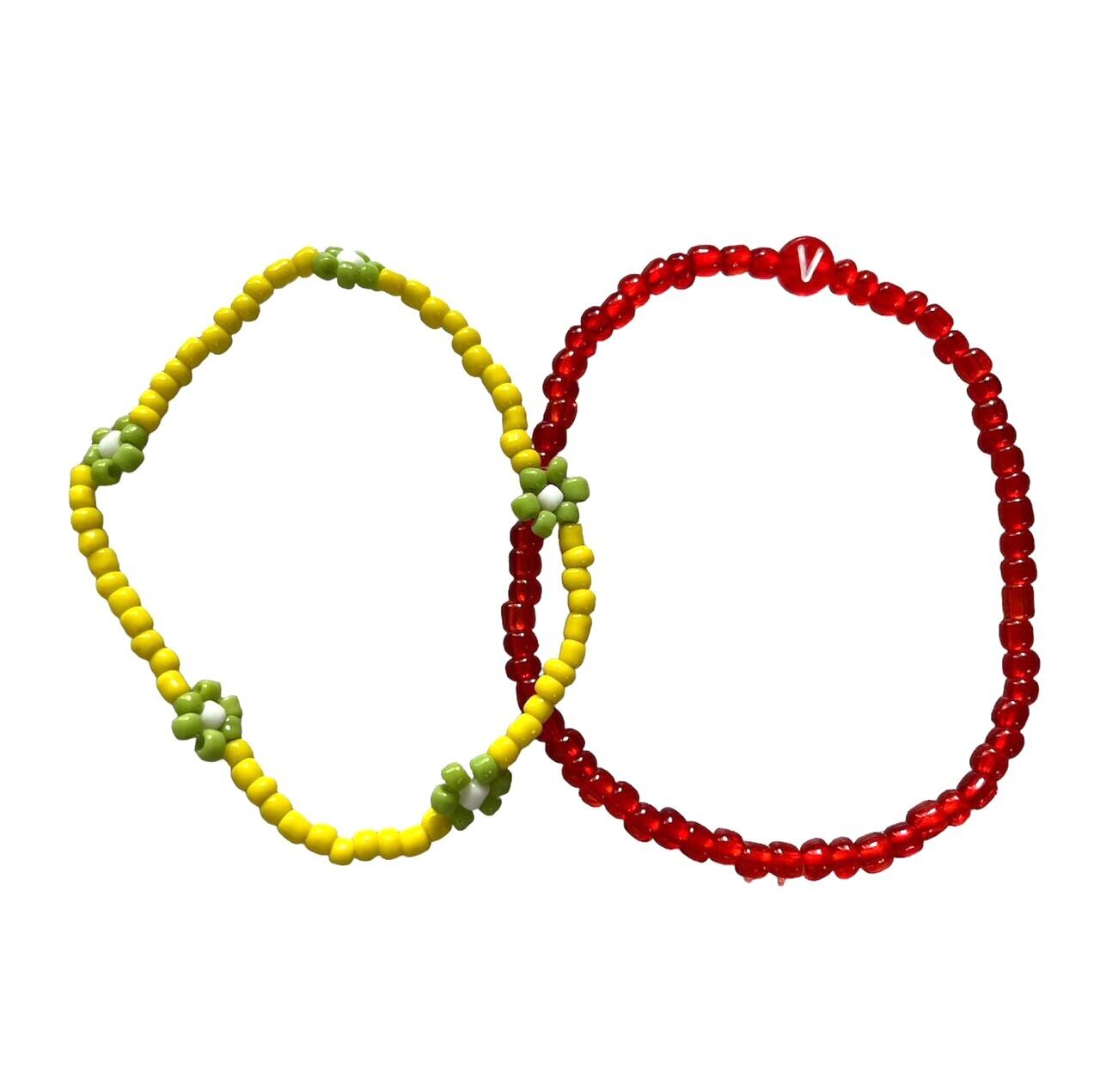 SAVE ONE ブレスレットS グリーン　テテ着用　色違い 250503 【訂正】テヒョン着用の緊急支援ブレスレットについて