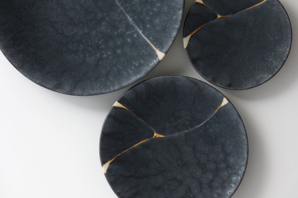 徳幸窯】有田焼／銀結晶釉 中皿 丸皿 16cmサイズ | ピースクラフツ