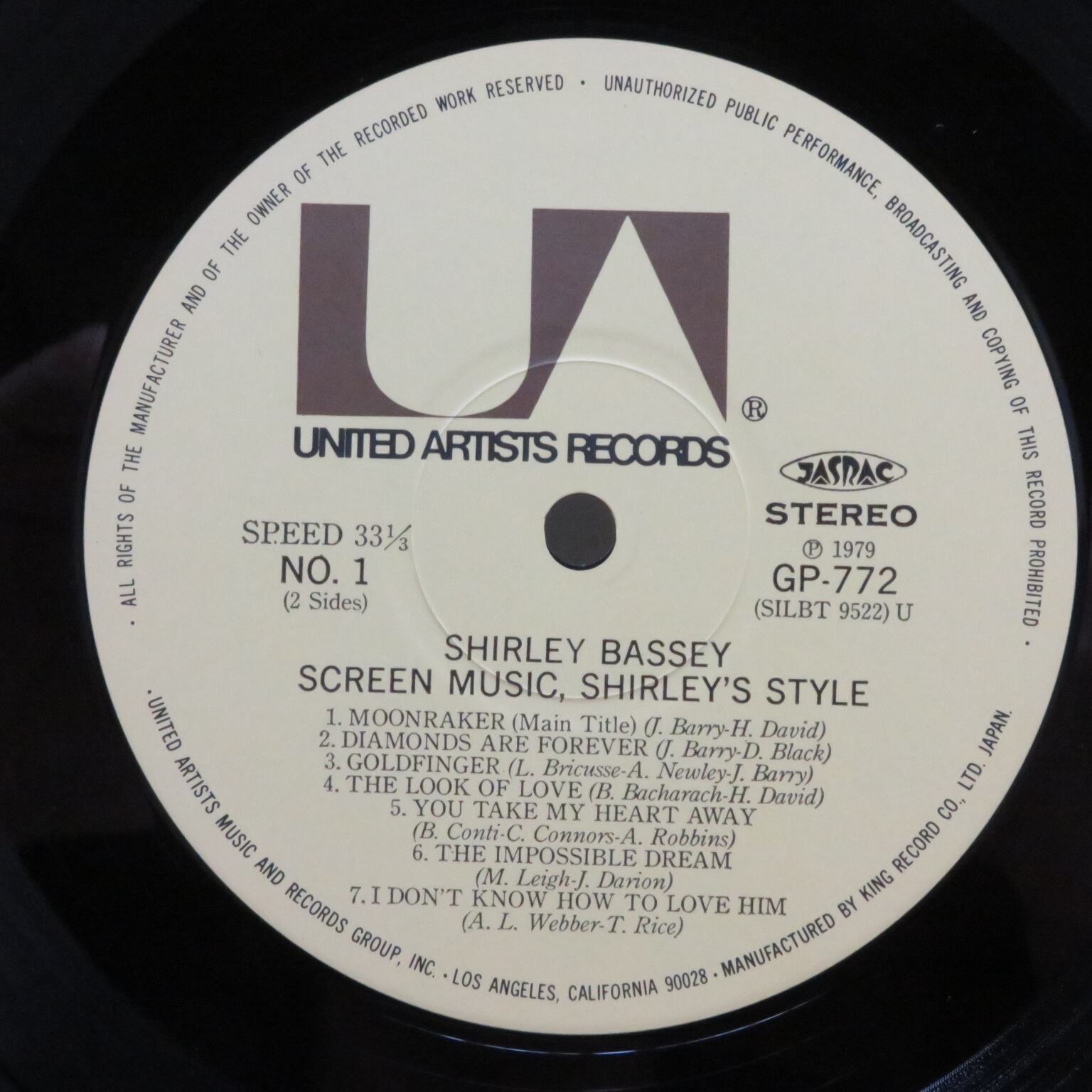Shirley Bassey / Screen Music, Shirley's Style [GP 772] - 画像3