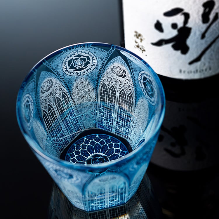 青薔薇の大聖堂【2020江戸切子新作展 WEB投票第2位】限定販売 | 椎名