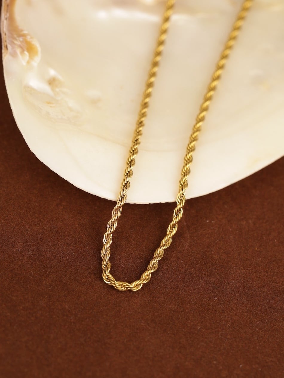 316L rope chain necklace ( 3㎜ ) #n14