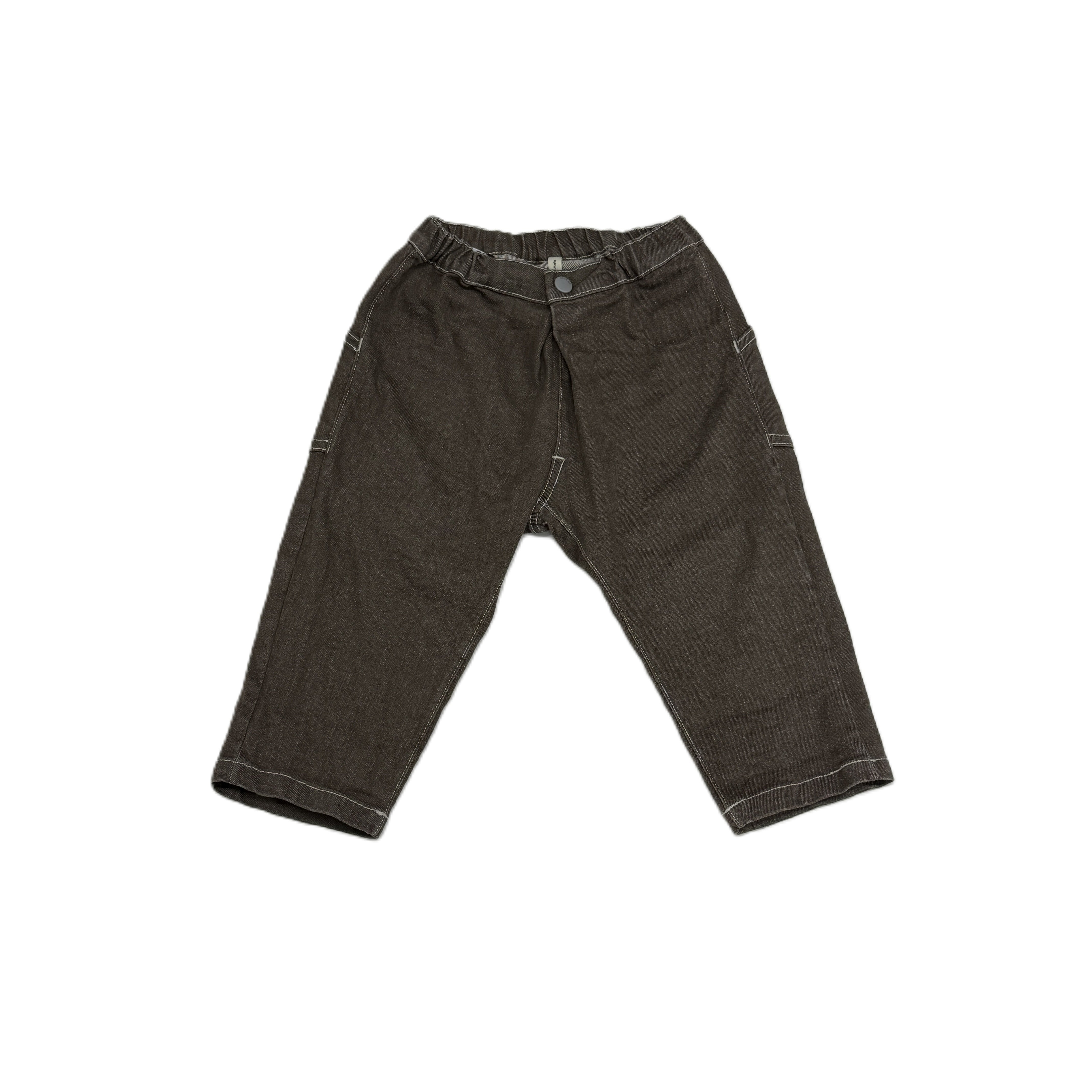 MOUN TEN.(マウンテン)/ front tuck organic jeans(for baby) / brown / 80-95cm