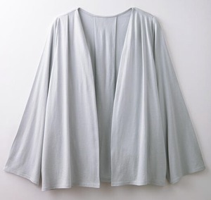 【竹布】 TAKEFU タックフレアーカーディガン ブルーパール フリーサイズ