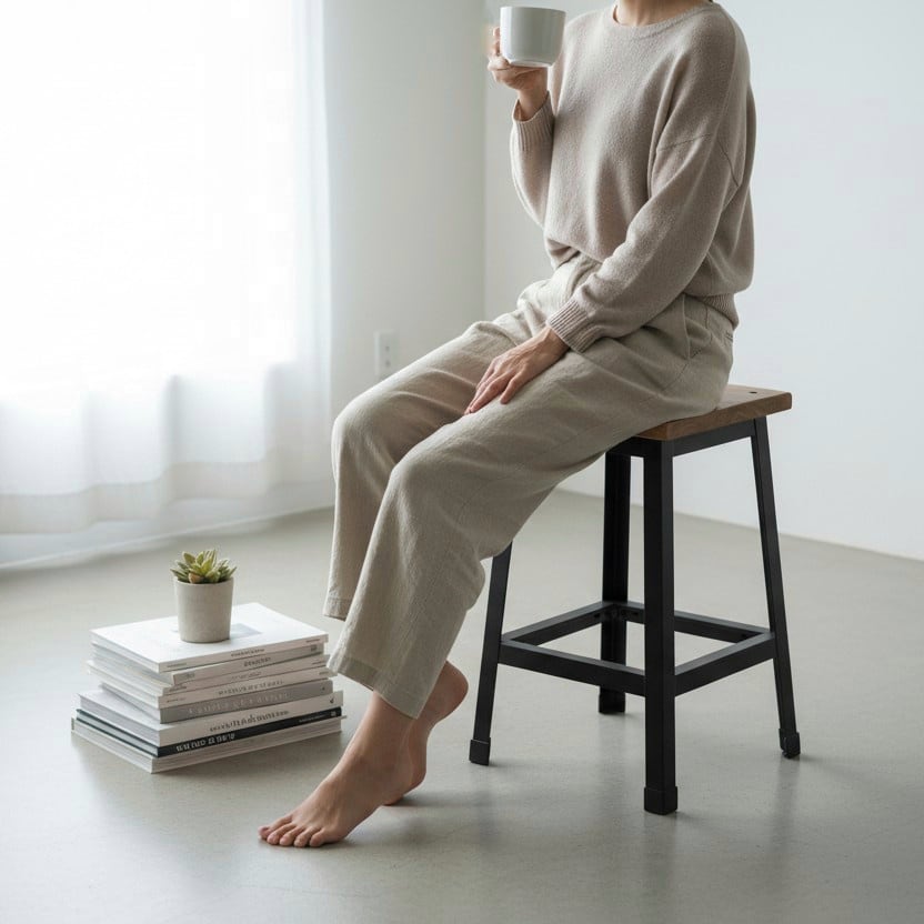 10周年 感謝祭:IRON stool”teak”