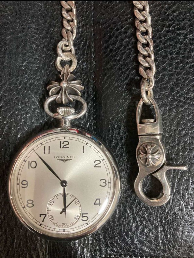 CHROME HEARTS クロムハーツ × LONGINES ロンジン 懐中時計 CHPLUS クラシックチェーン