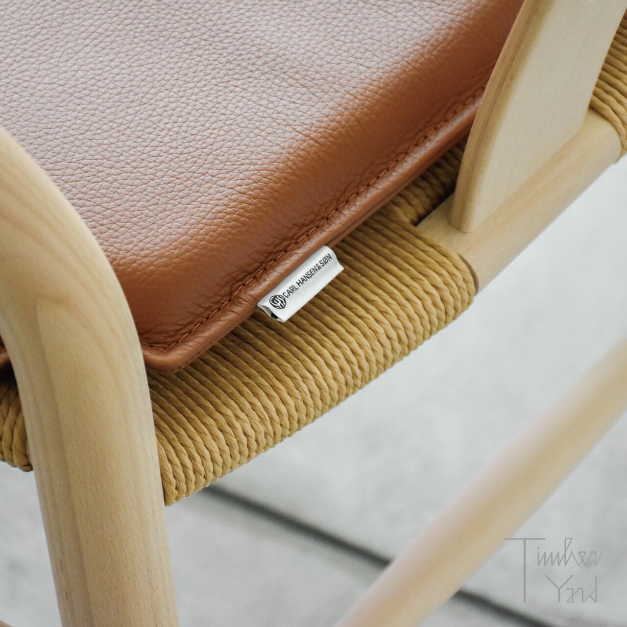 CARL HANSEN & SON CH24 本革 クッション ライトブラウン カール