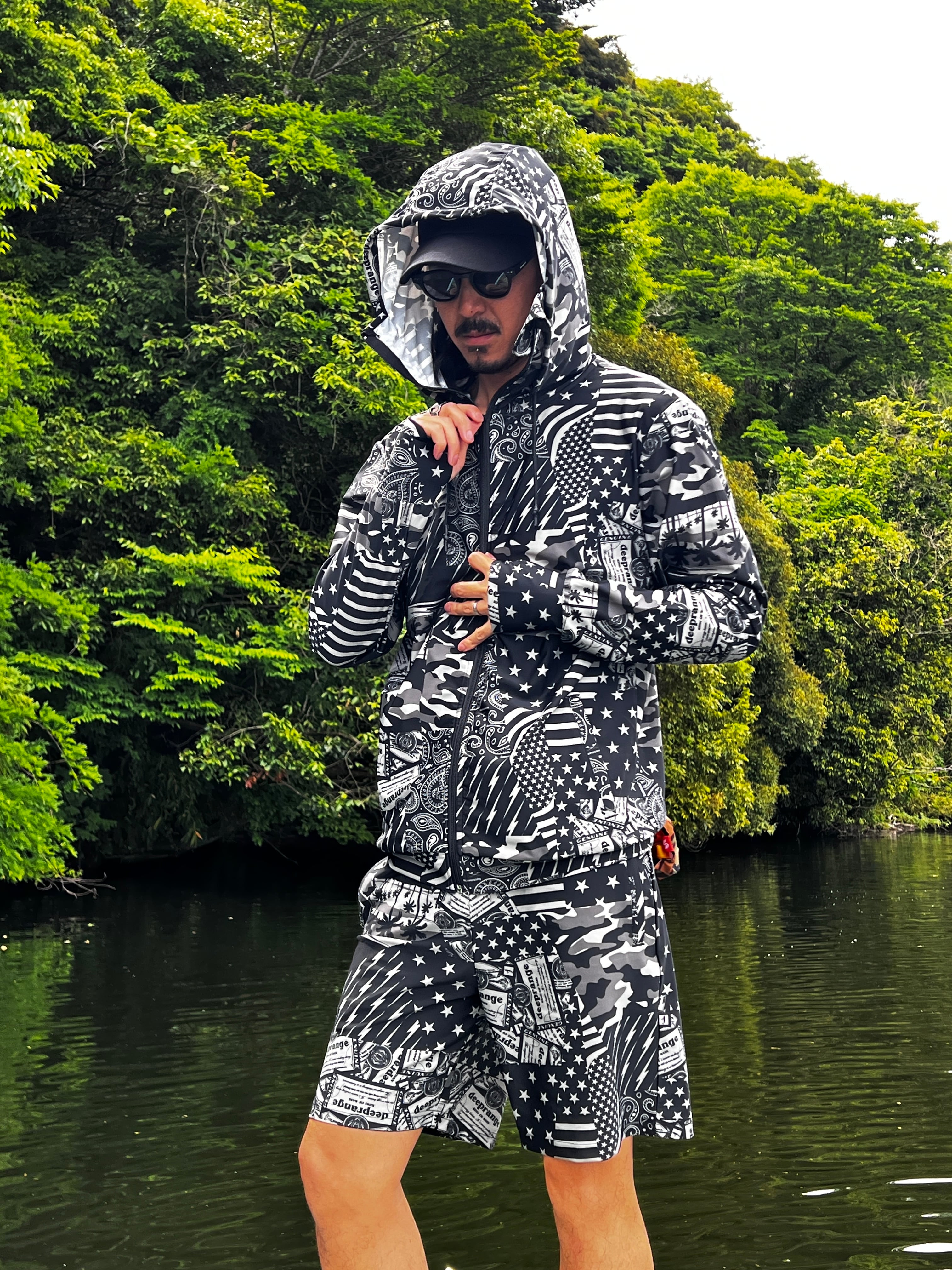 Original Pattern Uv Rush Zip Parka［Original Design］［LIMITED