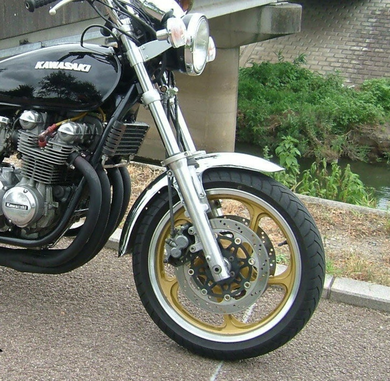 新品 メッキ フロントフェンダー 汎用 Z2タイプ/ゼファー750・1100 RS 