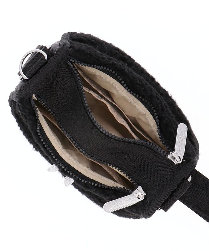 LESPORTSAC レオパード シェルパクロス ボディバッグ ショルダー ボア LESPORTSAC レオパード シェルパクロス ボディバッグ ショルダー ボア