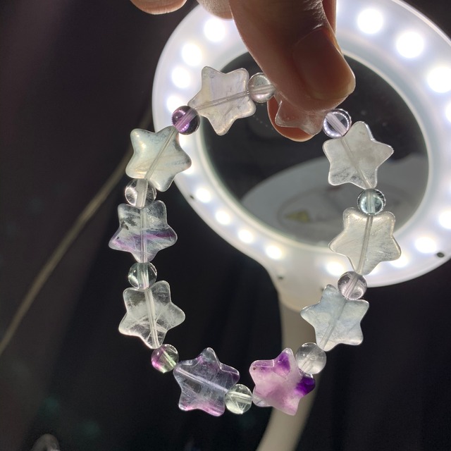 2.フローライトスターブレスレット