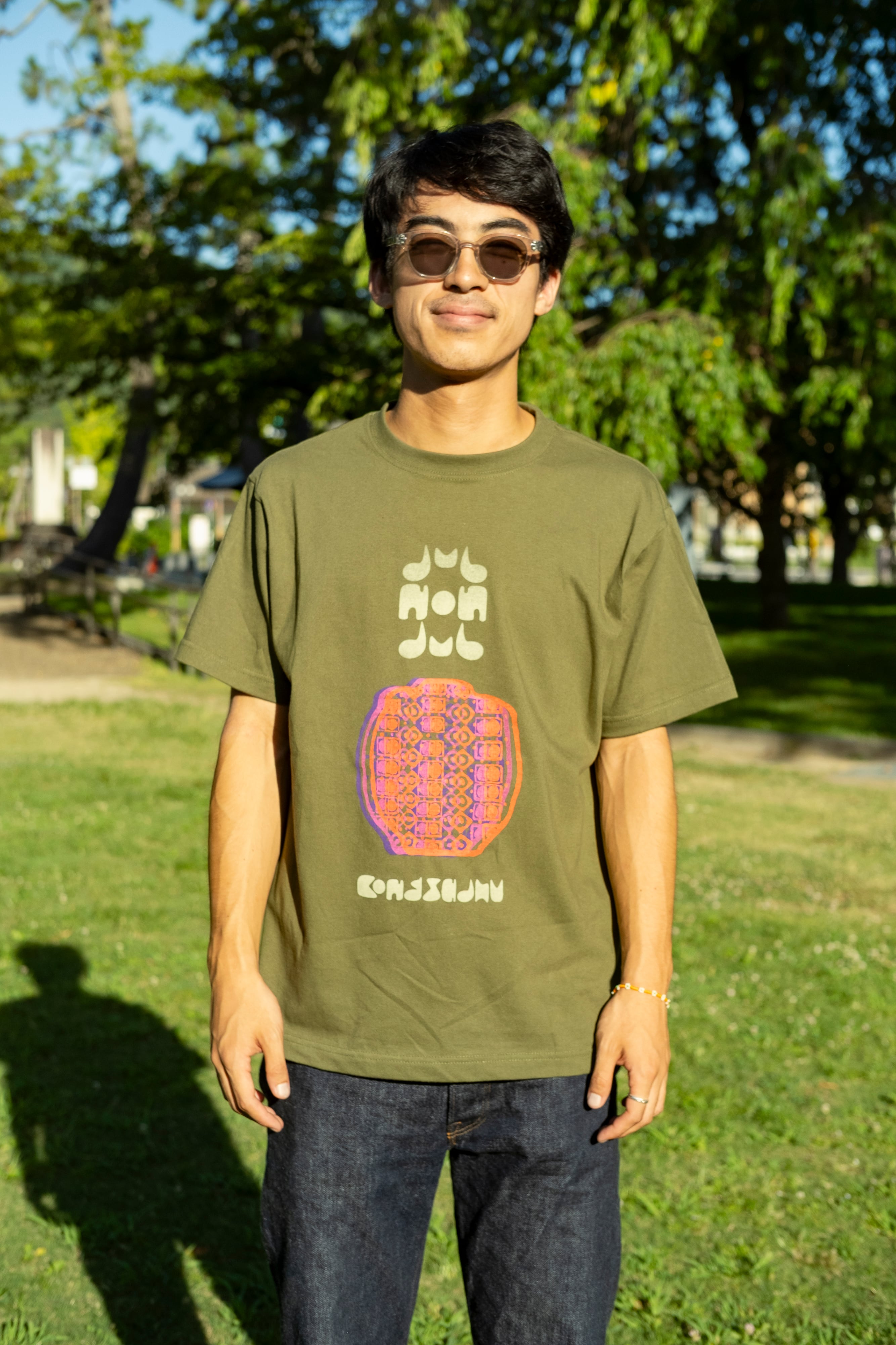 Bong Sadhu × maya ongaku LS Tee White | Bong Sadhu