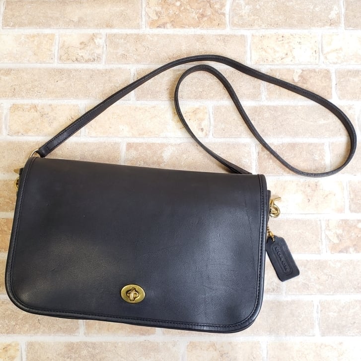 希少 OLDCOACH ターンロック 2WAY A4可 バッグ ビジネス 黒 オールドコーチ レザー ビジネスバッグ ターンロック A4 ブリーフ