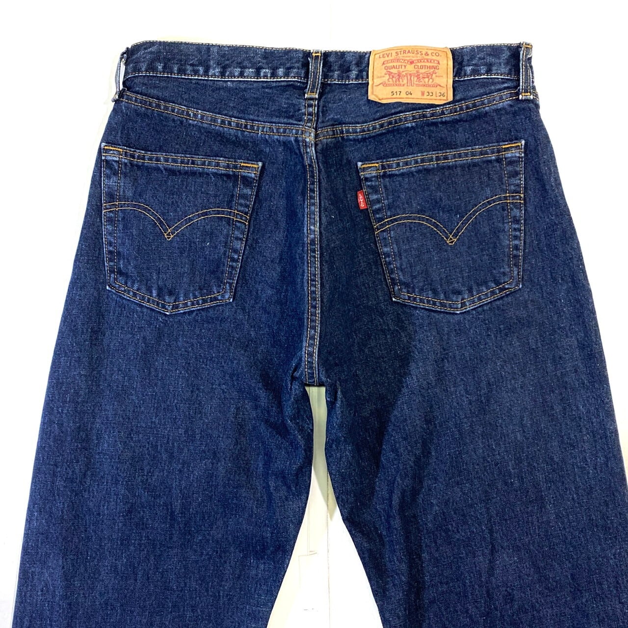 美品 90s Levis 857 フレア ブーツカットデニムパンツ 濃紺 31