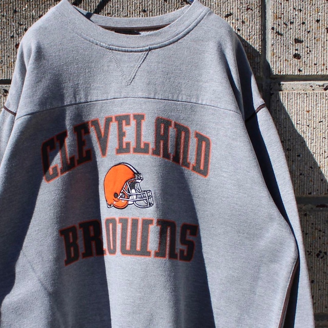 【Lサイズ程】NFLオフィシャル 00's CLEVELAND BROWNS ゆったりサイズ 古着 スウェット