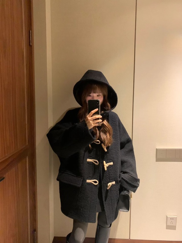 (OUNCE) baby  alpaca hood duffle coat / 2color