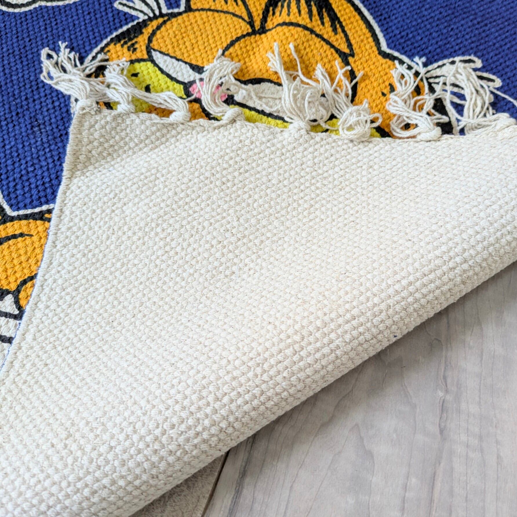 【 Garfield( ガーフィールド ) 】 『 NEVER TRUST A SMILING CAT 』KITCHEN MAT / キッチンマット / COTTON MAT /  コットン マット/ Floor Mat / フロアマット / ロングバージョン〚アメリカン雑貨 アメトイ〛