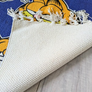 【 Garfield( ガーフィールド ) 】 『 NEVER TRUST A SMILING CAT 』KITCHEN MAT / キッチンマット / COTTON MAT /  コットン マット/ Floor Mat / フロアマット / ロングバージョン〚アメリカン雑貨 アメトイ〛