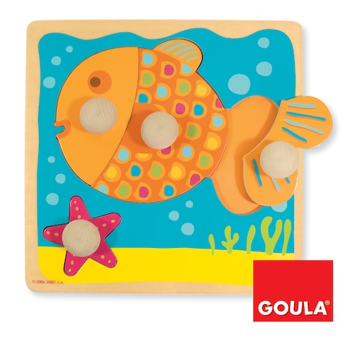 大きなノブのパズル おさかな / GOULA(グーラ)