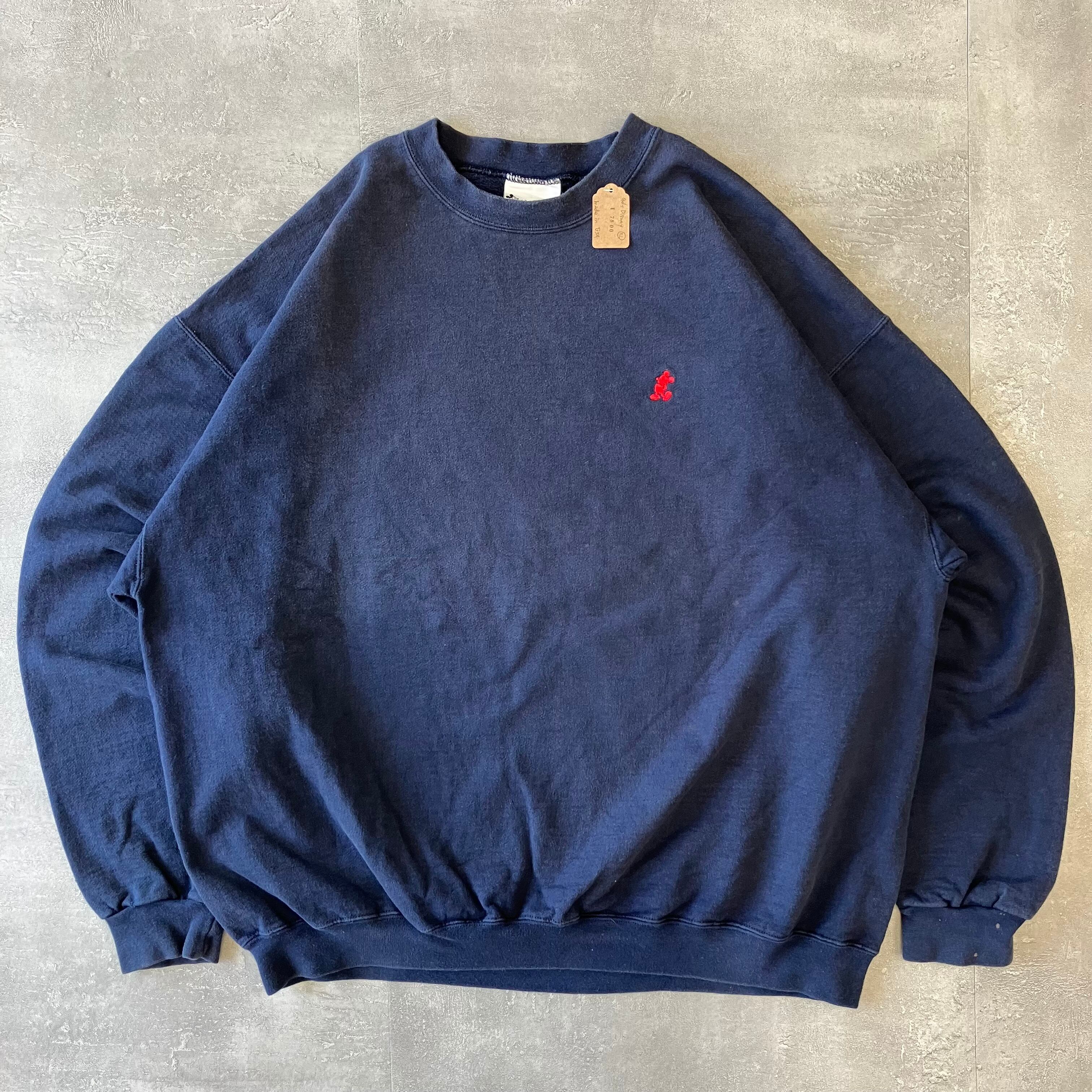 Disney Mickey 90s usa製 ワンポイント刺繍 シルエット XL No.1437