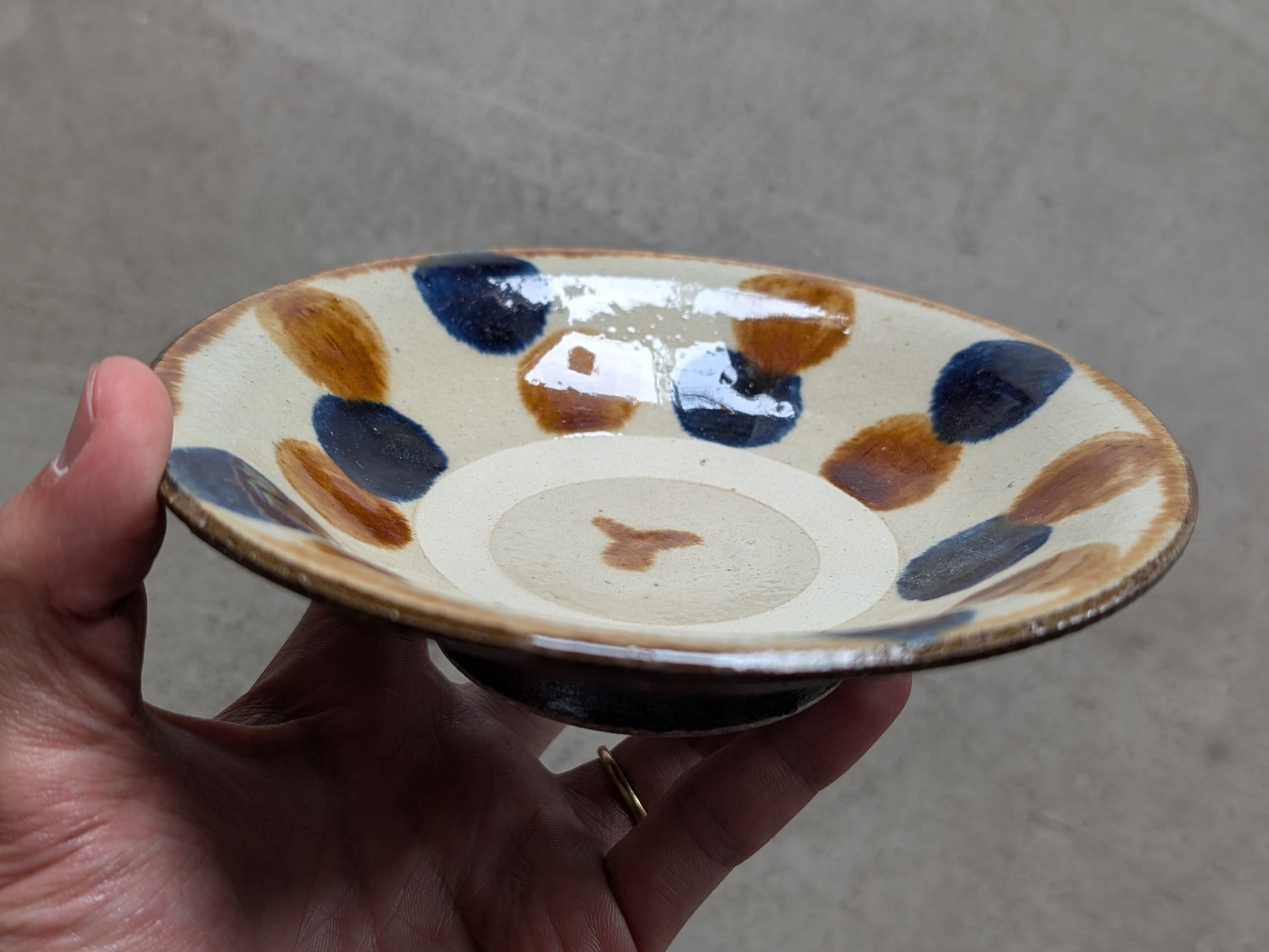 やちむん 5寸皿（三彩・3色） | 勝窯 | inoya | Basic Life Store