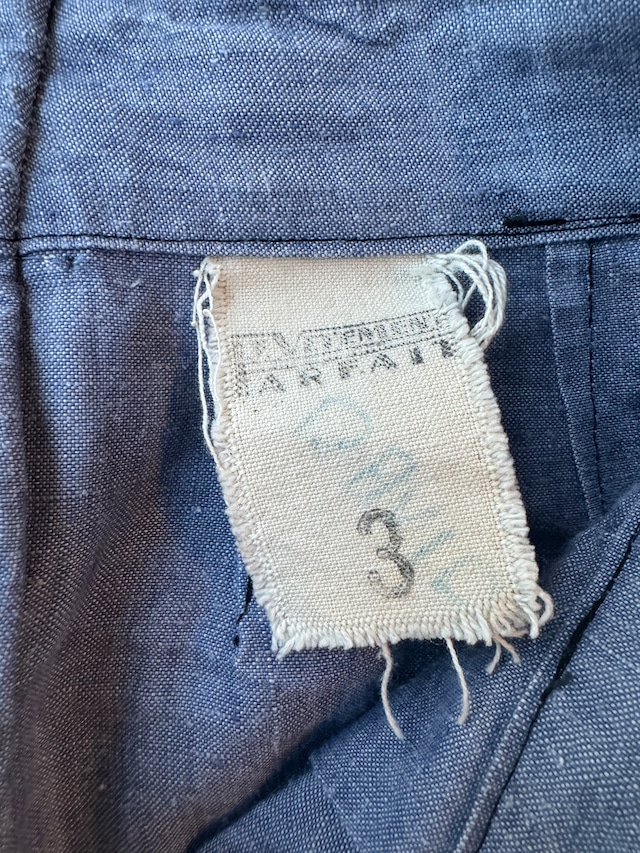 フランス海軍 French Navy ラミーリネン セーラーパンツ 50s ミリタリー ヴィンテージ古着 画像5