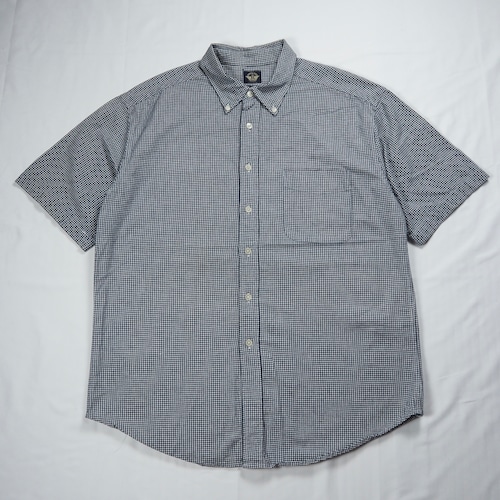 90’s Dockers コットンシャツ ギンガムチェック ブラック Lサイズ