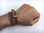 エルエー ナイツ ブルー 2:MADE in LA メイド イン エルエー レザー ブレスレット