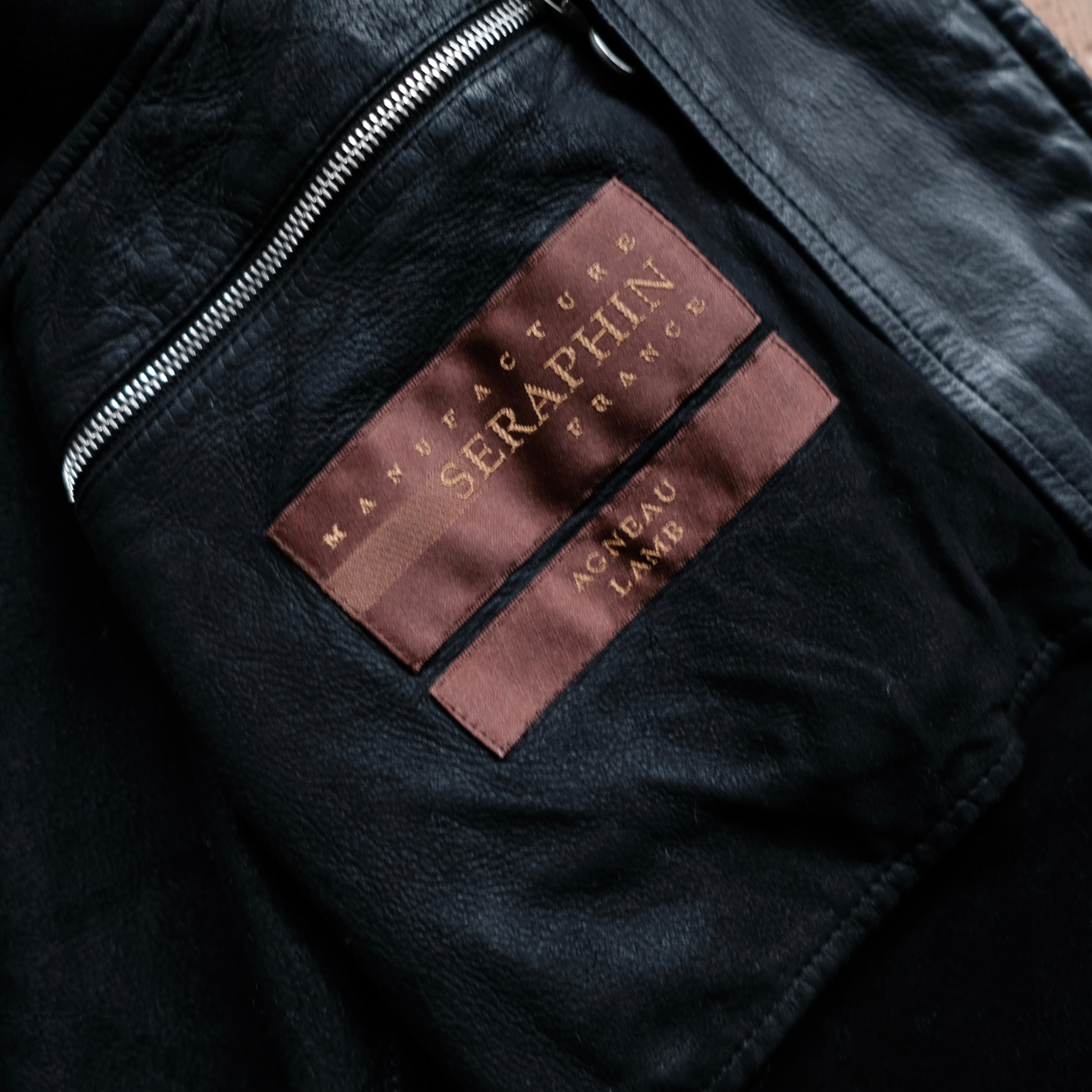 SERAPHIN LAMB SKIN 90s〜00s SINGLE RIDERS JACKET | safarionline