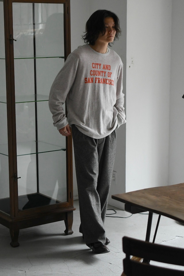 m’s braque / TUCKED BAGGY TROUSERS (Mix brown)