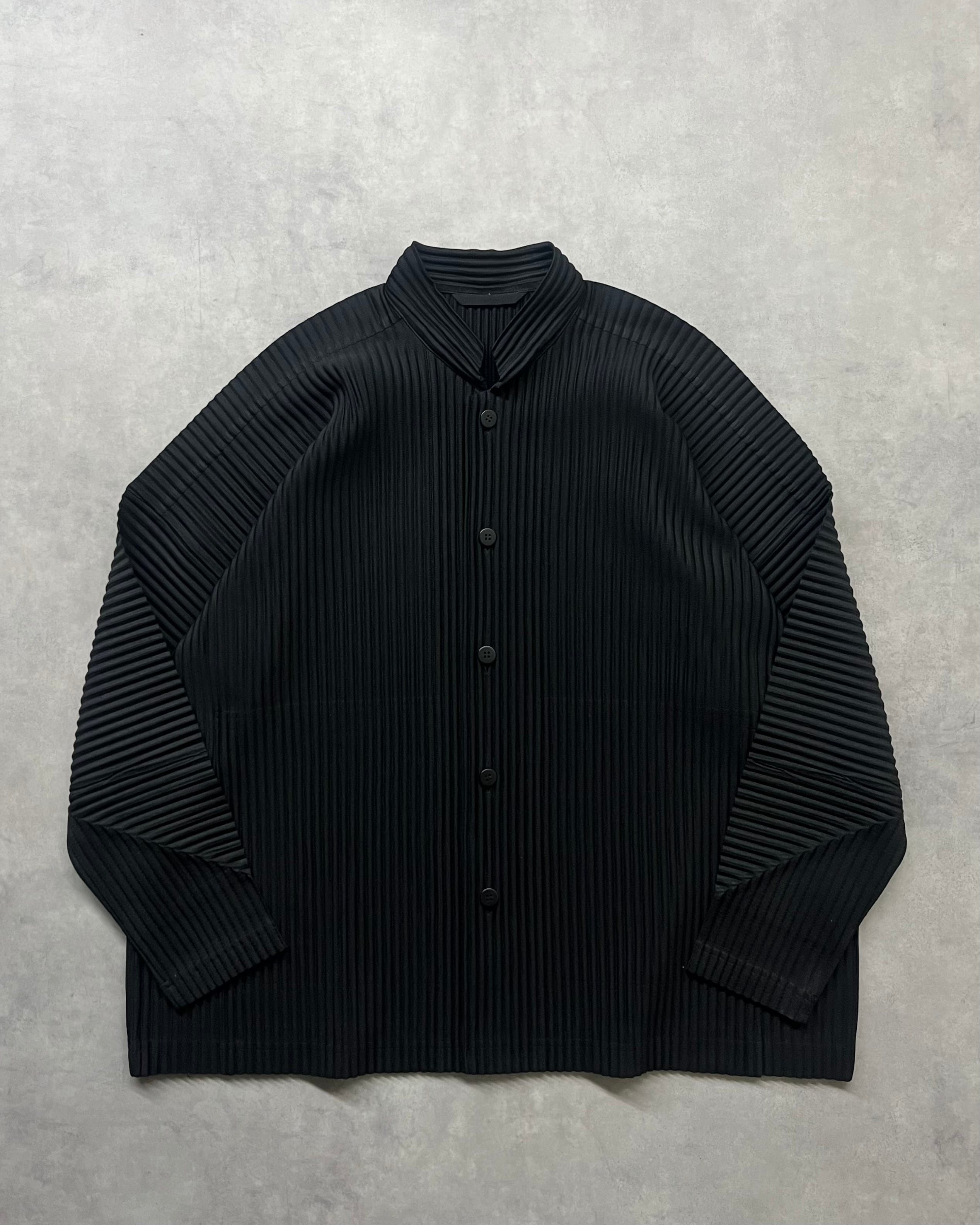 22SS HOMME PLISSE (ISSEY MIYAKE) Stand-Collar Pleats Jacket