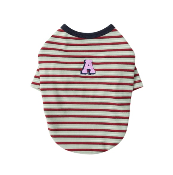 SM/即納【andblank】A Stitch SoftWarm Stripe Short Sleeve (Green)