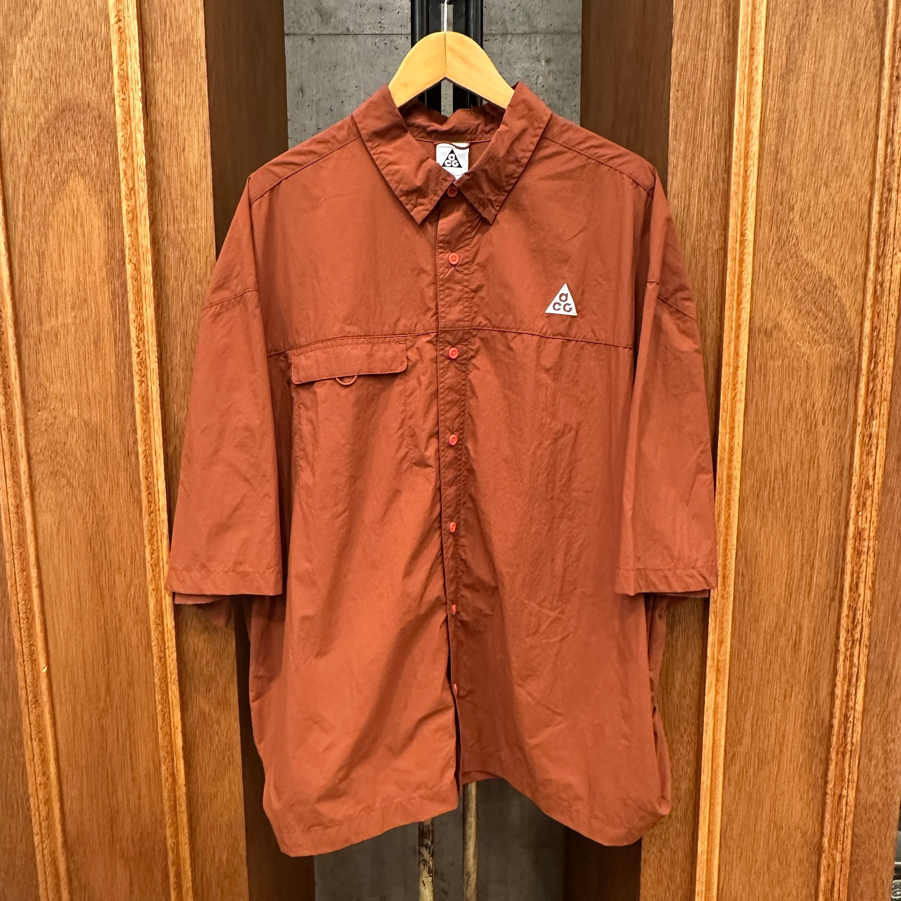 NIKE ACG BROWN NYLON SHIRT XXL ⑧ | safarionline