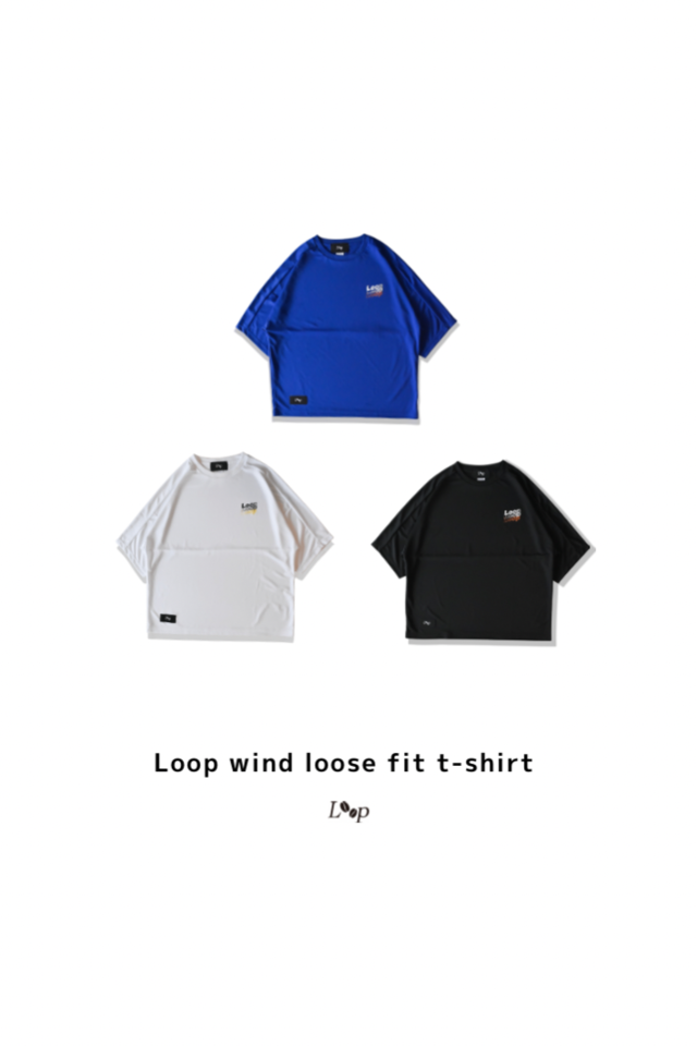 Loop wind loose fit t-shirt