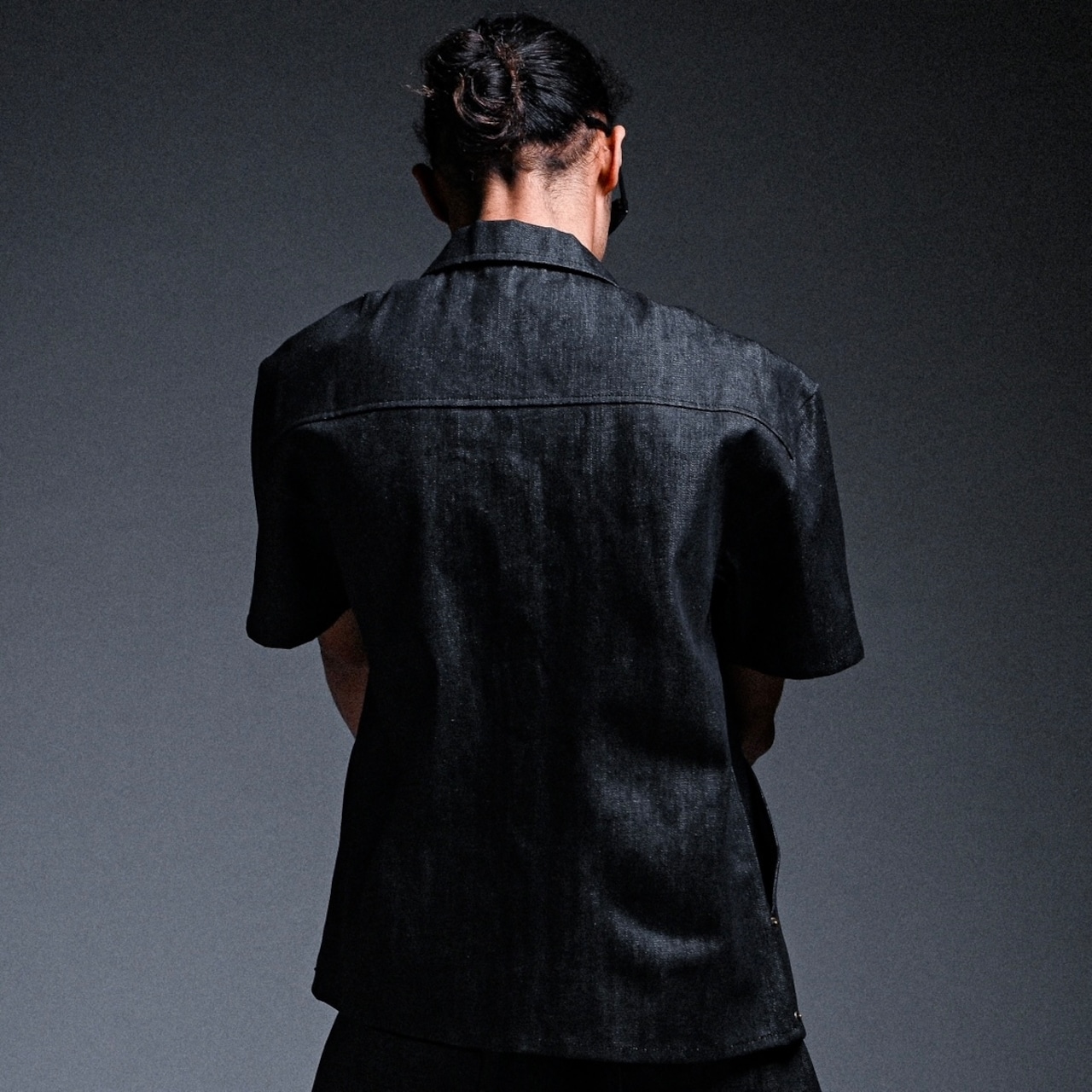 BLAZED LOGO RIGID DENIM SHIRT