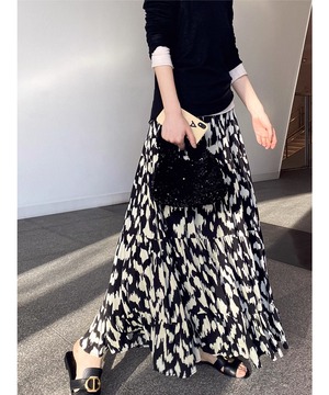 ウエストギャザーティアードスカート【s-60109】