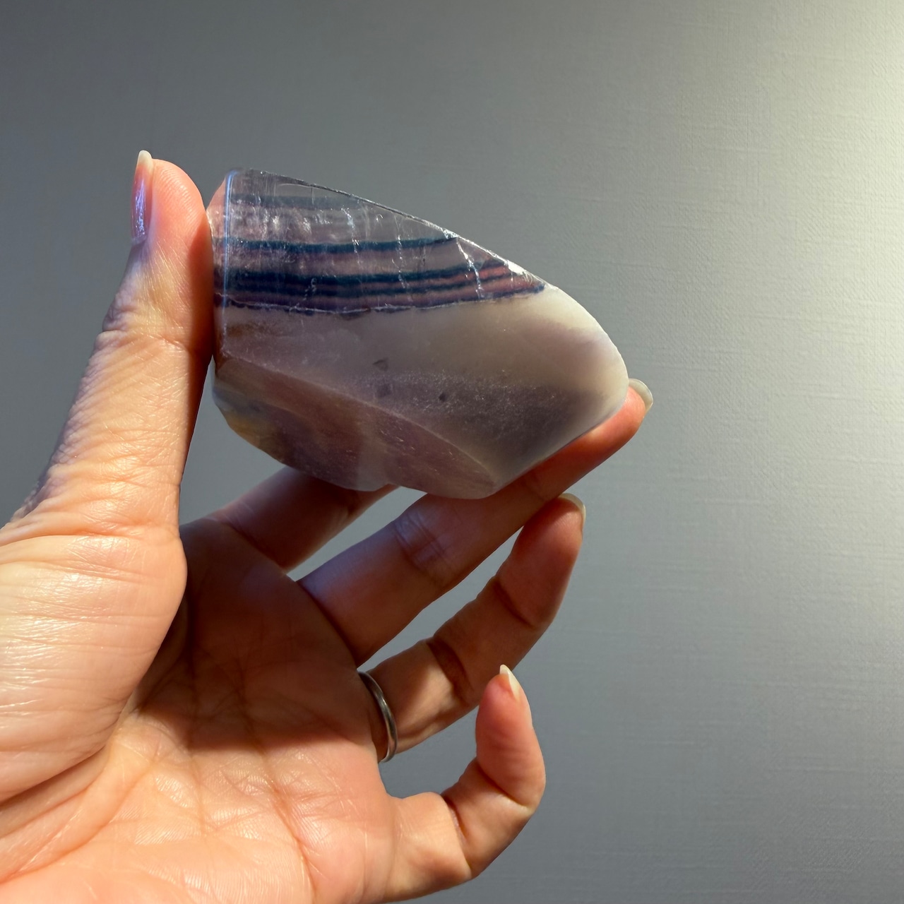 シルキーフローライト＊ハート型＊トレイ＊天然石インテリア＊ハート皿