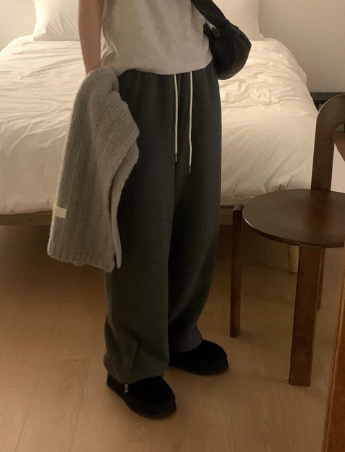 (LITER) Snow fleece 2way pants / 2color