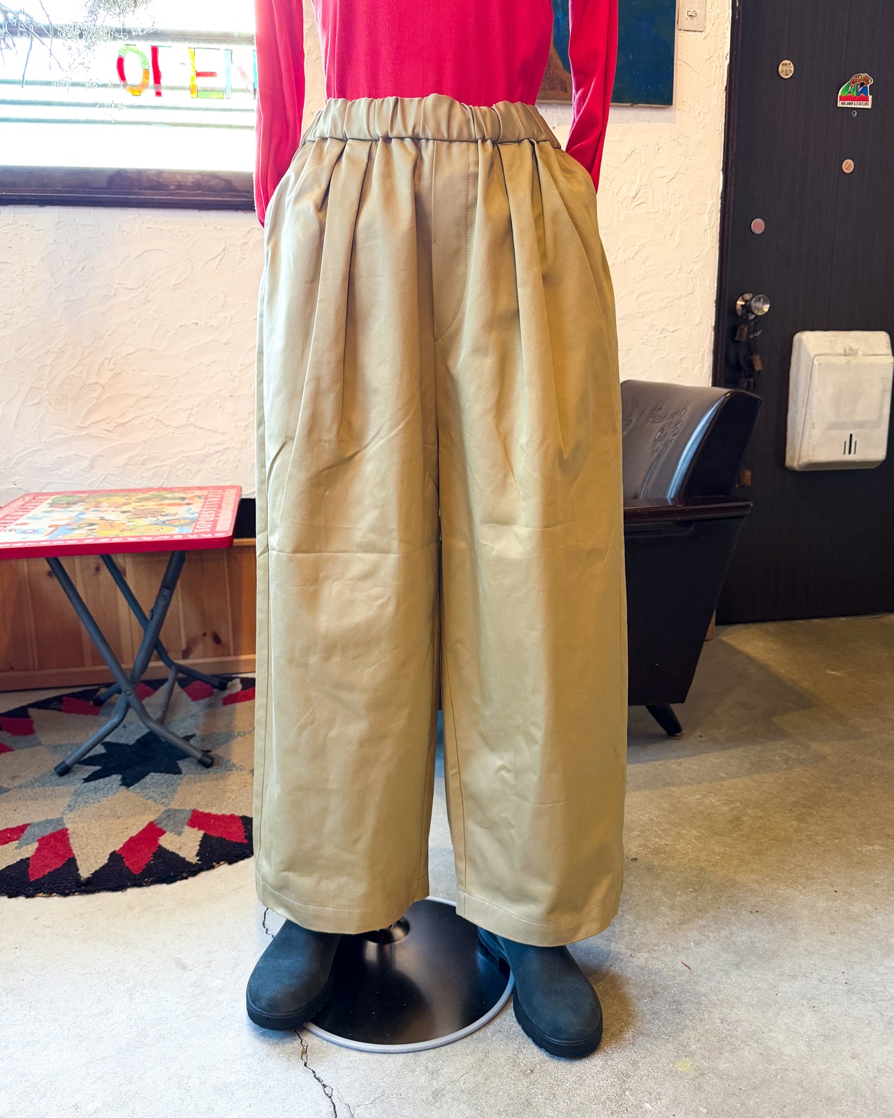 【maison de soil WOMEN】2TUCK WIDE EASY PANTS