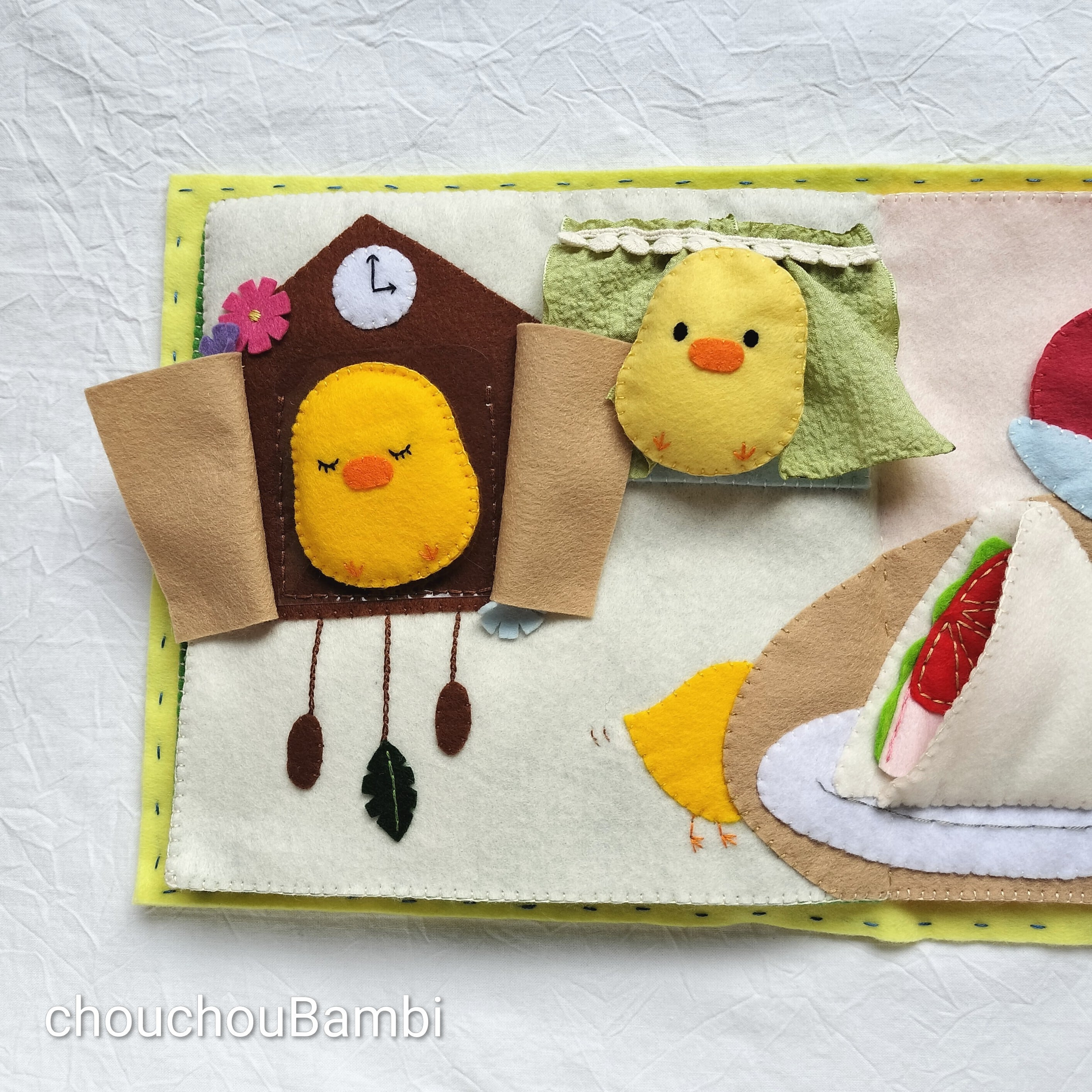完成品フェルト絵本「かくれんぼ」 | フェルト絵本のお店シュシュバンビ