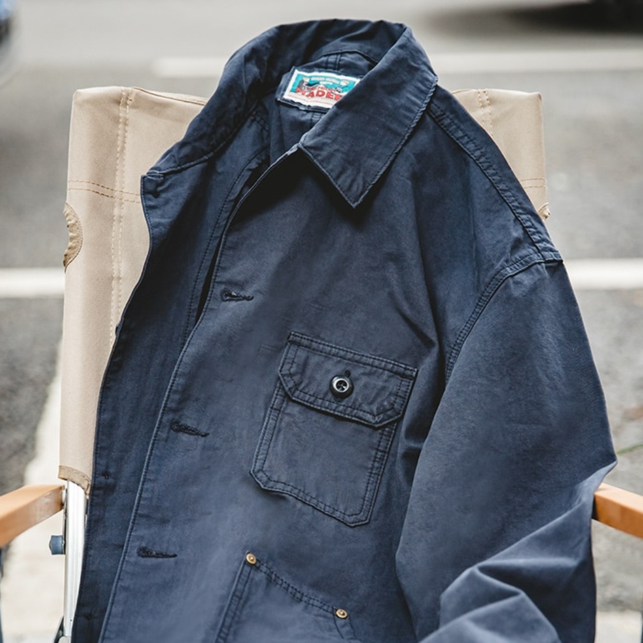 Asymmetric Pocket Jacket / アシンメトリー ポケット付き ジャケット