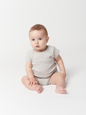 BOBO CHOSES /  Sail boat all over short sleeve bodies set