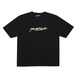 YARDSALE｜Script T-Shirt -Black-