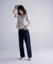 7N&H PRINT V NECK T-SHIRT FOR LADIES［HSC019］