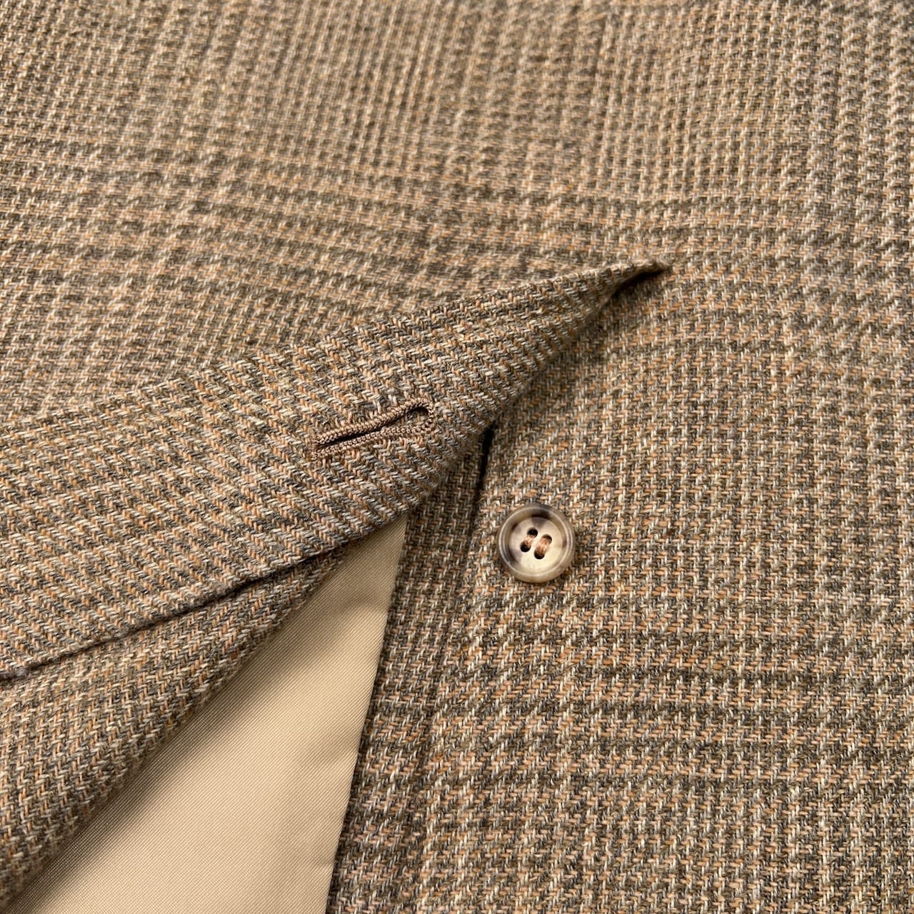 80s ビンテージ CESARANI NEW YORK セサラーニ サマーツイード テーラードジャケット A-4 (96-76-165) /メンズ/オールド/リネン/シルク混