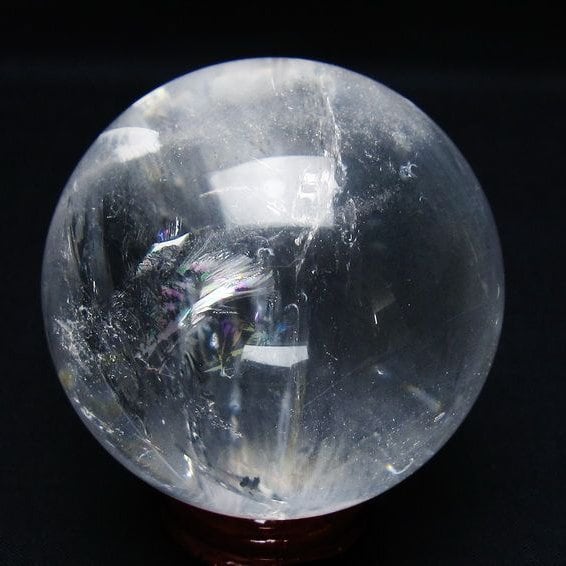 水晶 丸玉 66mm スフィア 置物 水晶玉 一点物 151-9076